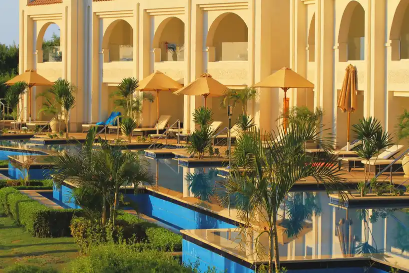 Poolside Evening Atmosphere