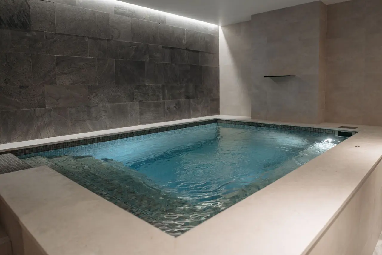 Elegant spa reception and entry area